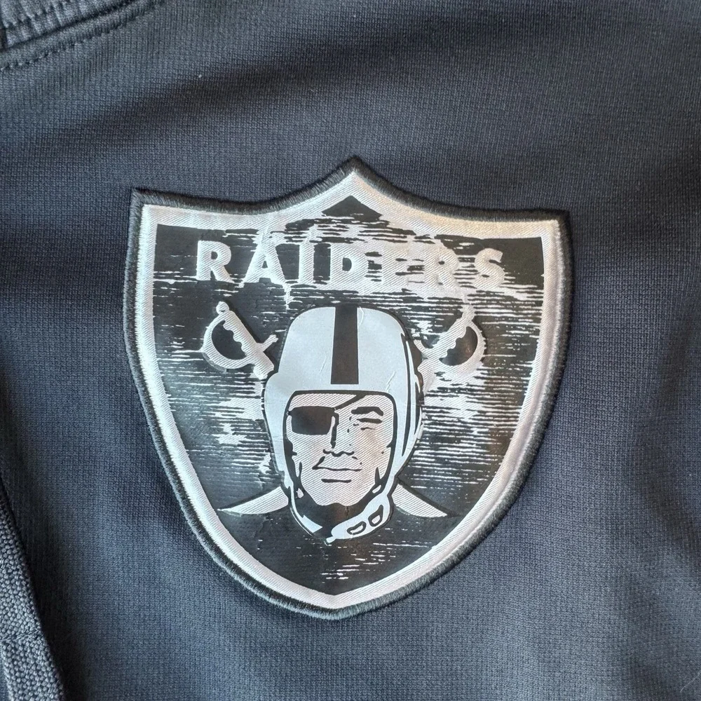 Nike Oakland Raiders Therma Fit Team Issued Hoodie XL On Field Black Pullover